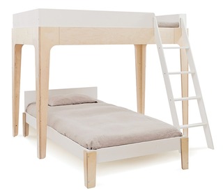 Perch Bunk Bed White/Birch - Oeuf NYC